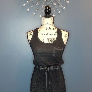 Derek Heart Drawstring waist Double slit Dress S